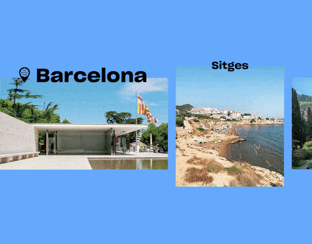 Barcelona, Sitges, Florence, Siena, Rome, Santa Marinella